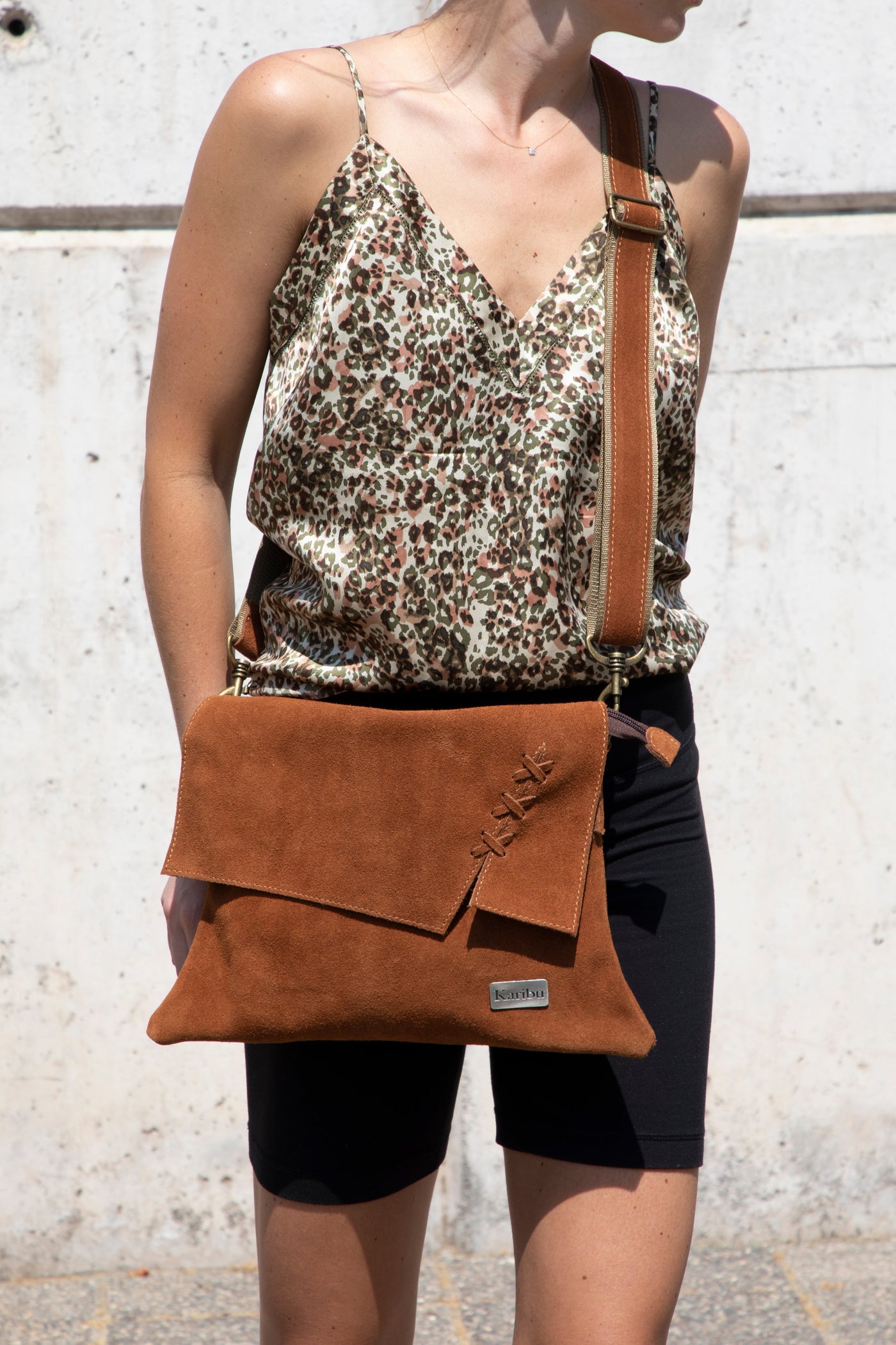 Caramel Brown Braided Wallet