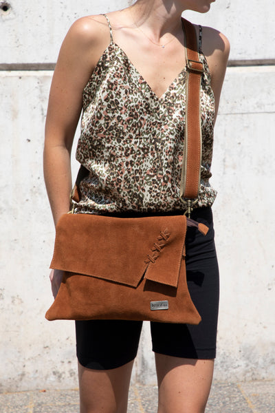 Caramel Brown Braided Wallet