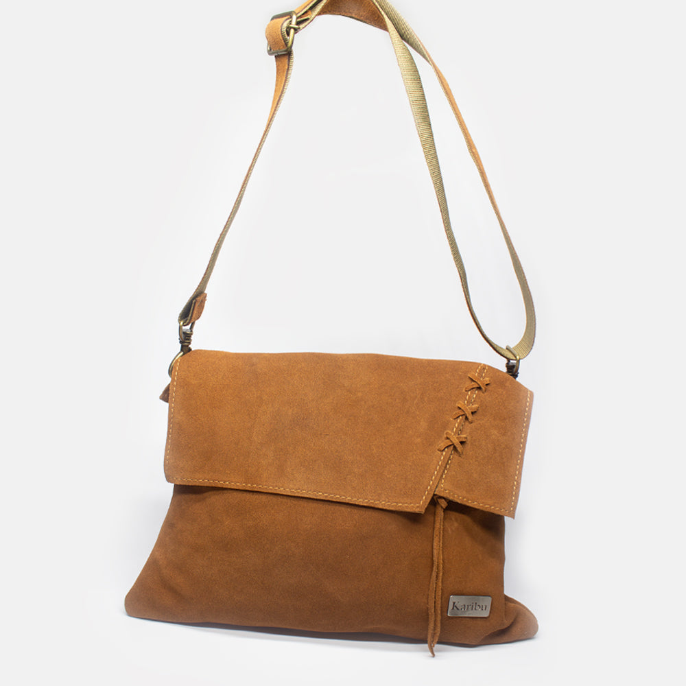 Caramel Brown Braided Wallet