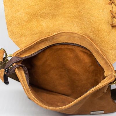 Caramel Brown Braided Wallet