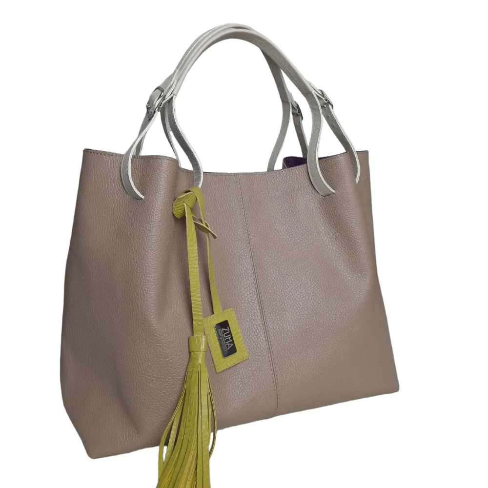 Adelle Taupe women's leather bag