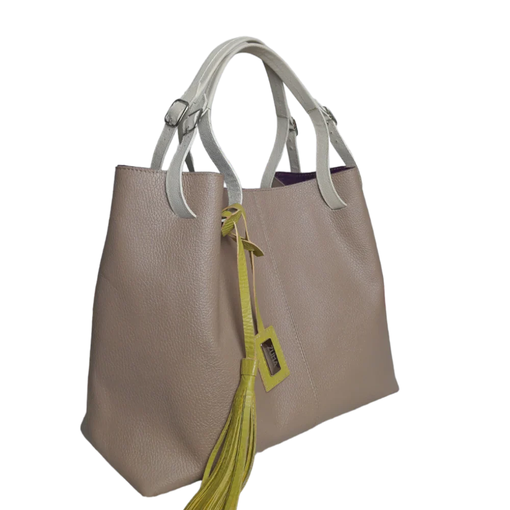 Adelle Taupe women's leather bag