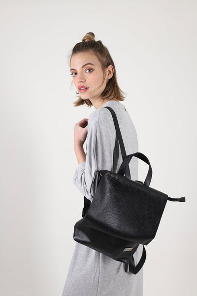 Black Valentina Backpack