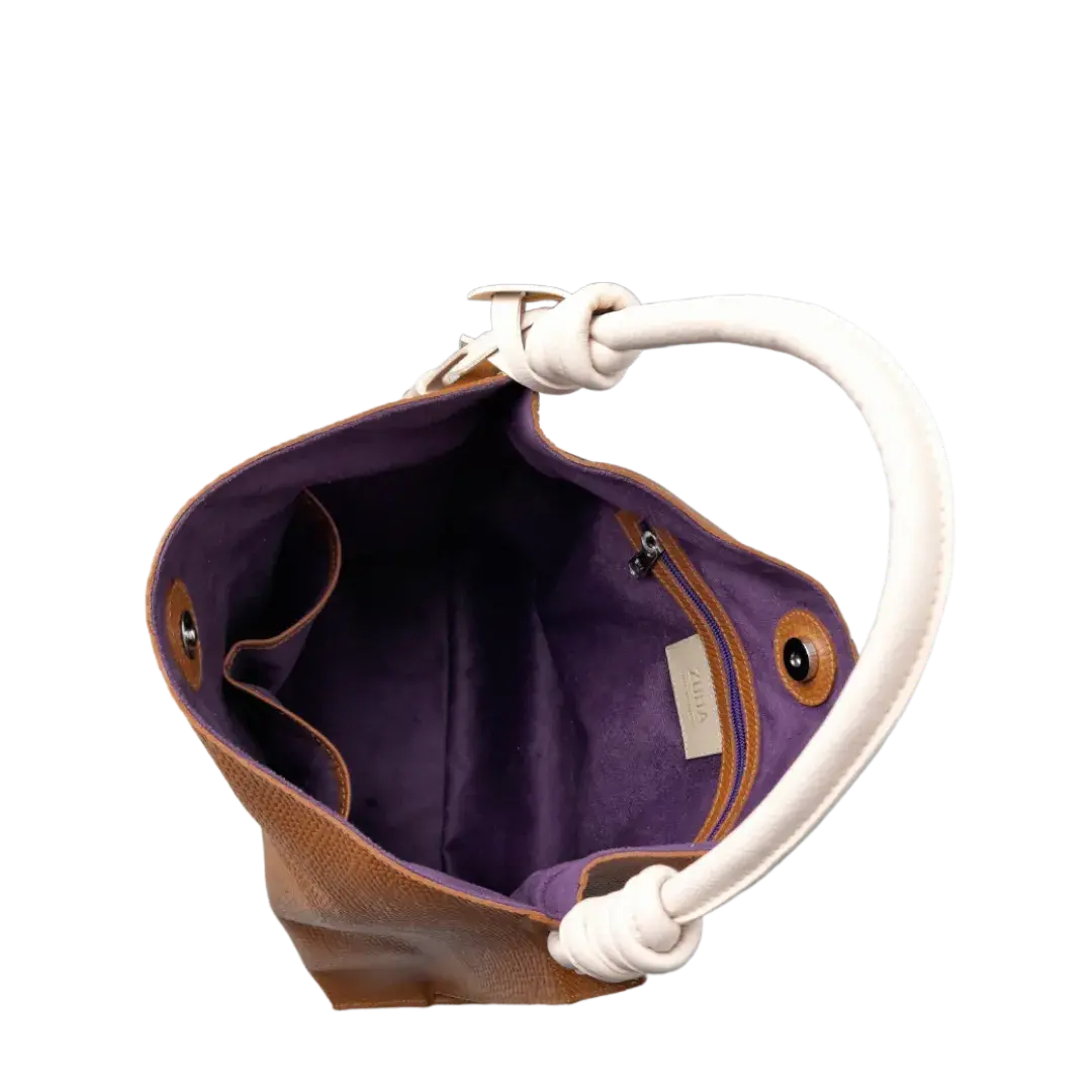 Fernanda Anaconda Honey Women's Leather Handbag