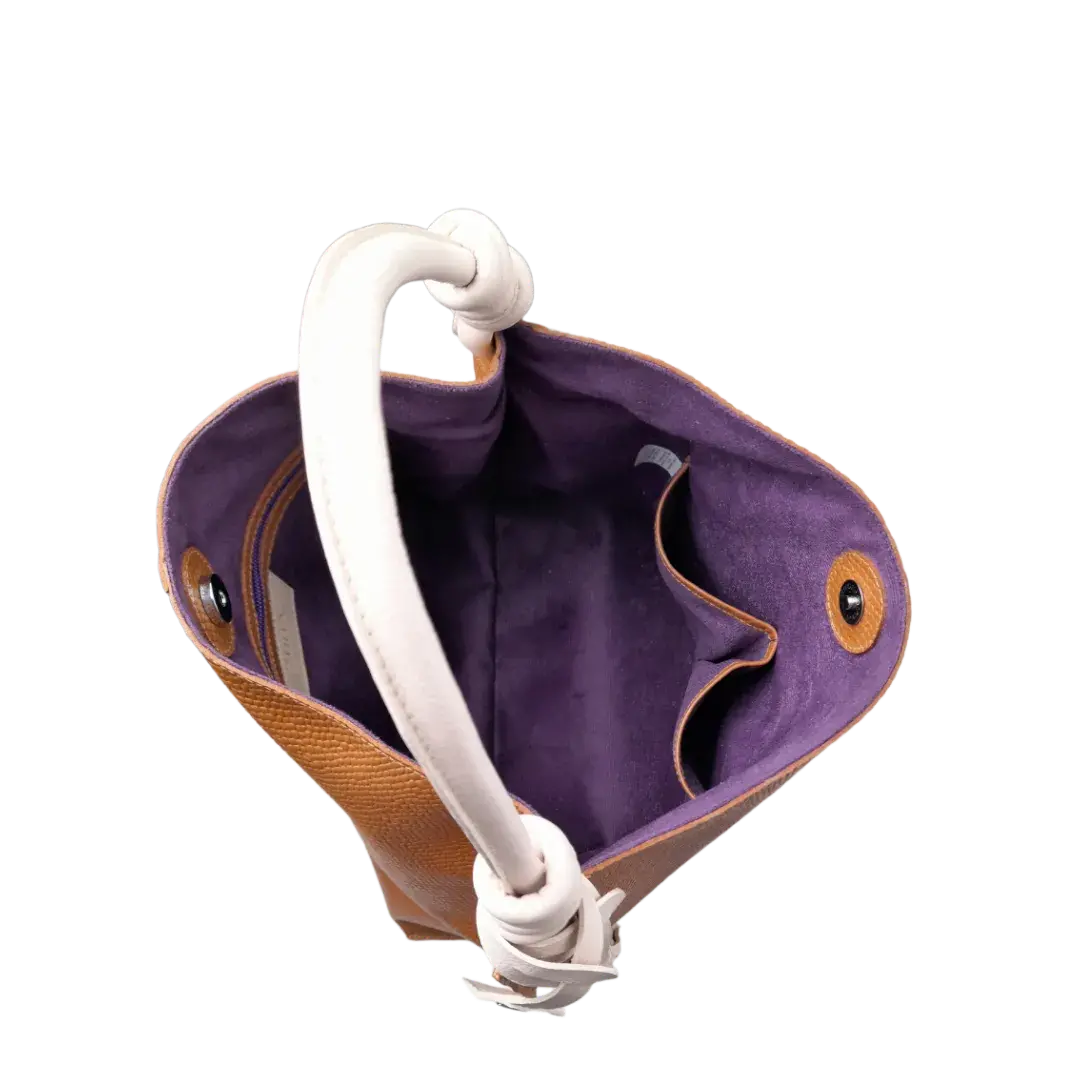 Fernanda Anaconda Honey Women's Leather Handbag