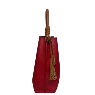 Fernanda red leather bag for women