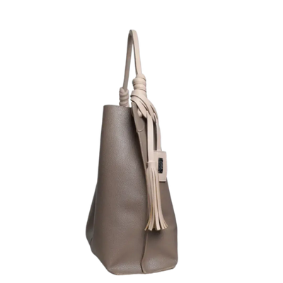 Fernanda Taupe women's leather bag
