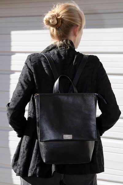 Black Valentina Backpack