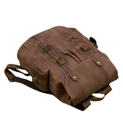 Backpack Large Capacity Leather Bag