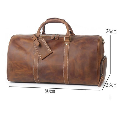 Genuine Leather Overnight  Bag