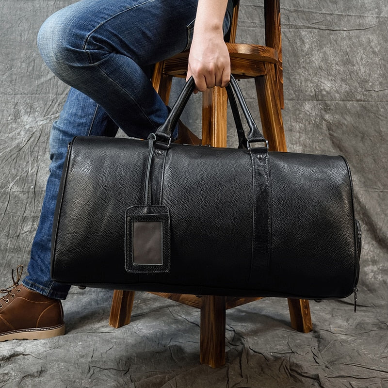 Soft Real Leather Travel Bag