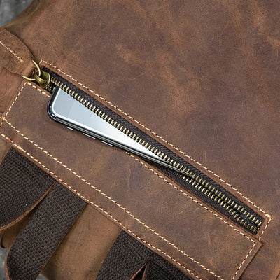 Backpack Large Capacity Leather Bag