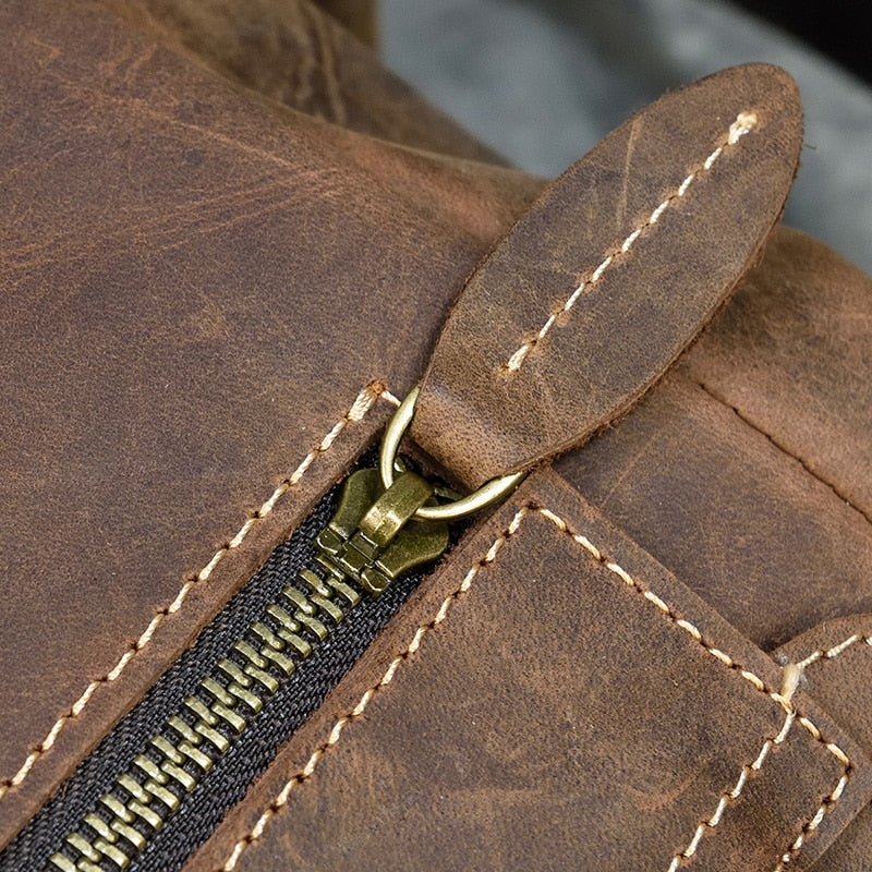 Backpack Large Capacity Leather Bag