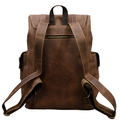 Backpack Large Capacity Leather Bag