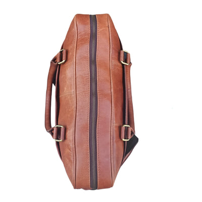 Light Brown Leather Laptop Bag