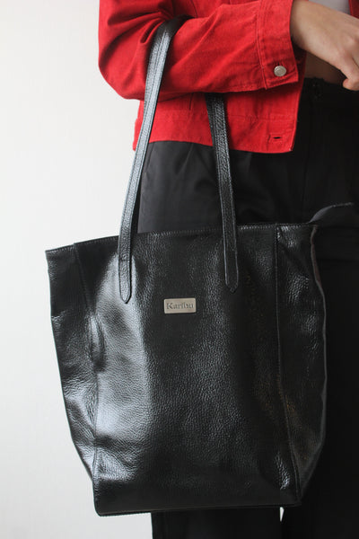 Jacinta Black Glossy Wallet