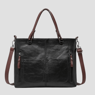 Elegant vintage leather shoulder bag
