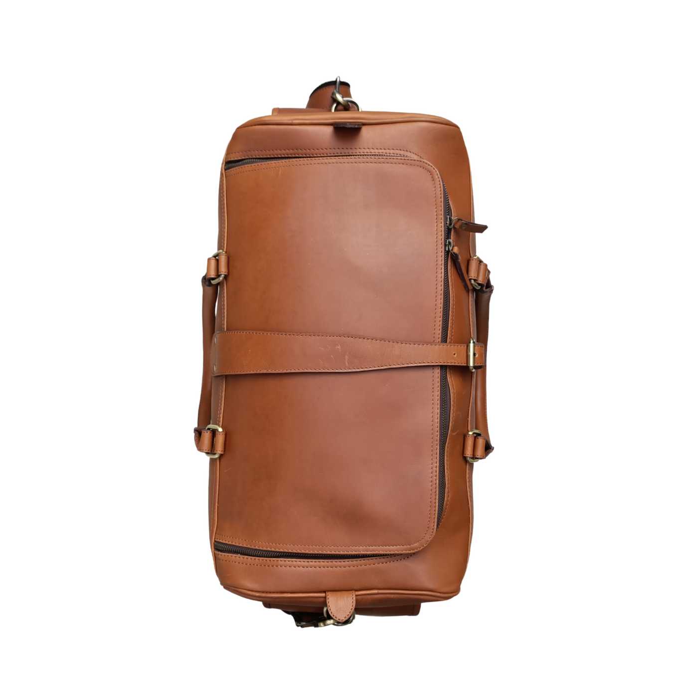 Tan Leather Weekend Bag