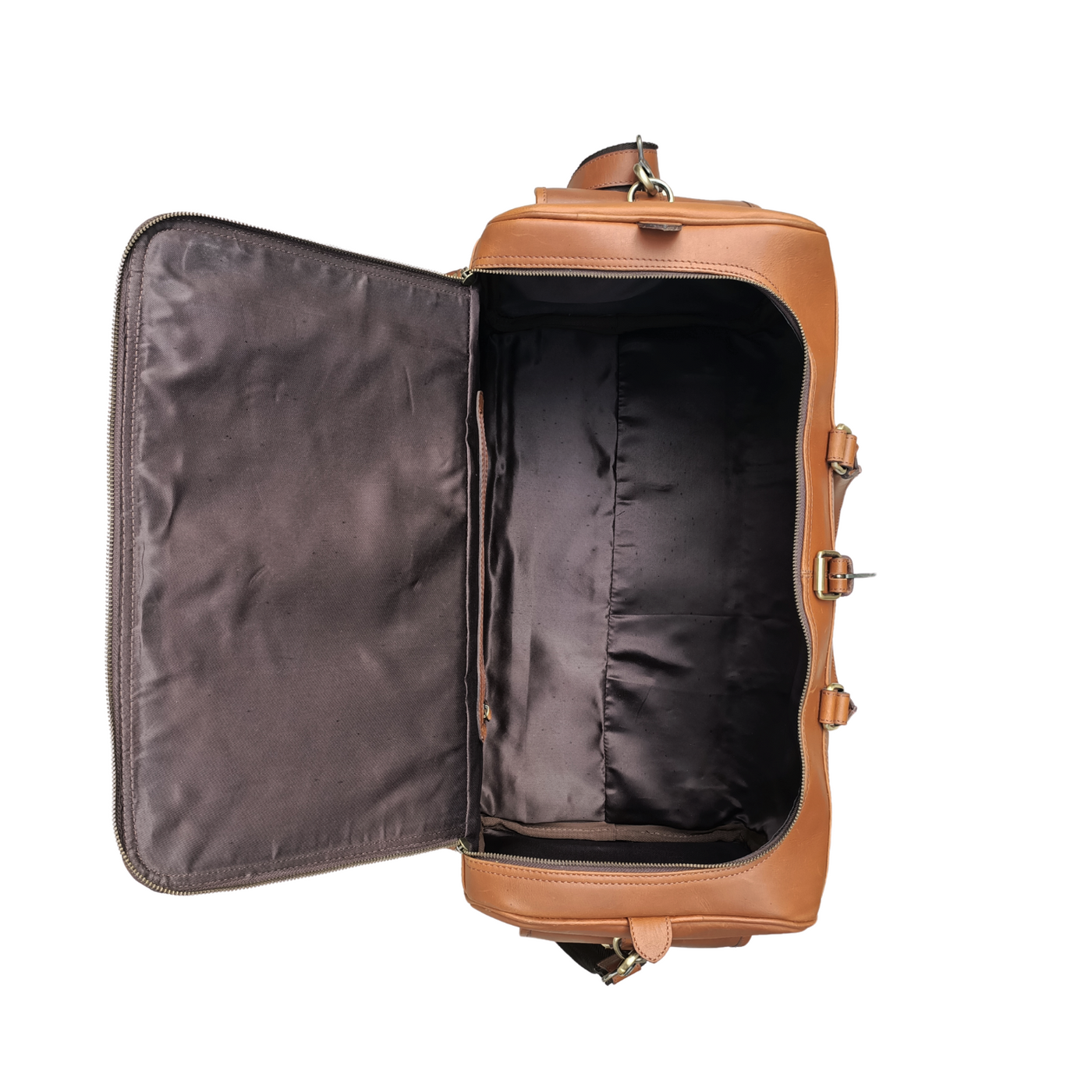 Tan Leather Weekend Bag